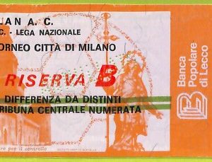 C2538- Vecchio BIGLIETTO PARTITA CALCIO 1978 MILAN VS JUVENTUS