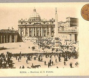 ab0046 - POSTAL VINTAGE - ROMA Ciudad: Basílica de San Pedro