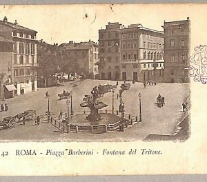 ab0068 - POSTAL VINTAGE - ROMA Ciudad: Piazza Barberini