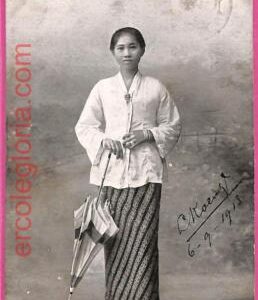 af8878 - INDONESIA - Vintage POSTCARD - Java - 1913 - Costumes