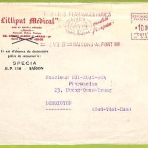 af9859 - FRANCE - POSTAL HISTORY - COVER - 1959, MEDICINE Chemist
