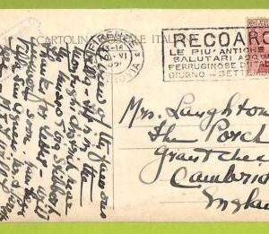 af9627 - ITALY - POSTAL HISTORY - Postcard - 1921, MEDICINE