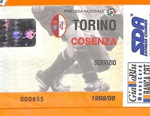 74218- Vecchio BIGLIETTO PARTITA CALCIO -  TORINO VS COSENZA