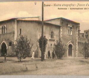ab0113 - POSTAL VINTAGE - ROMA Ciudad: Exposición etnográfica - piazza d'armi