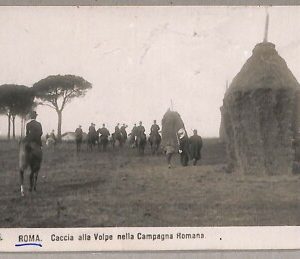 ab0486 - CARTOLINA D'EPOCA - ROMA Città :Caccia alla Volpe nella Campagna Romana