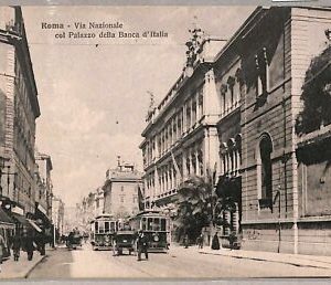 ab0130 - POSTAL VINTAGE - ROMA Ciudad: Edificio del Banco de Italia