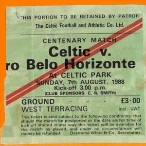 C0566- Vecchio BIGLIETTO PARTITA CALCIO - CELTIC