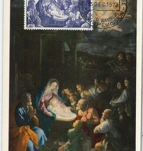 62826 - RWANDA - POSTAL HISTORY: MAXIMUM CARD 1973 - ART: NATIVITY Christmas