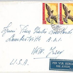 47744 - SAN MARINO  - Storia Postale: BUSTA  a gli USA - UCCELLI Birds 1951