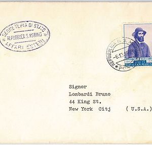 47775   - SAN MARINO  - Storia Postale: BUSTA  a gli USA - SEGRETERIA DI STATO
