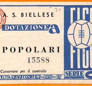 C0577- Vecchio BIGLIETTO PARTITA CALCIO -