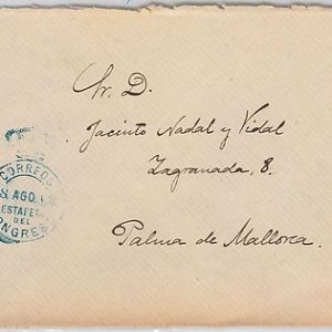 41815 - España - HISTORIA POSTAL: CARTA : ESTAFETA del CONGRESO a PALMA 1903
