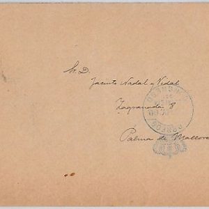 41813 - España - HISTORIA POSTAL: CARTA : ESTAFETA del CONGRESO a PALMA 1900