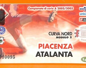 C0590- Vecchio BIGLIETTO PARTITA CALCIO - PIACENZA VS ATALANTA