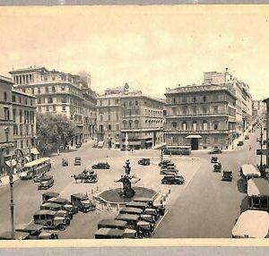 ab0076 - VINTAGE POSTKARTE - ROM Stadt: Piazza Barberini