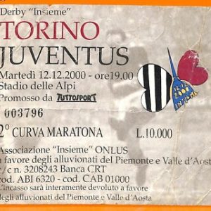 C0597- Vecchio BIGLIETTO PARTITA CALCIO - TORINO VS JUVENTUS