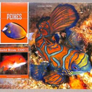 A1843 - GUINEA BISSAU, ERROR: MISSPERF, SOUVENIR S - 2019 Fish, Marine Life