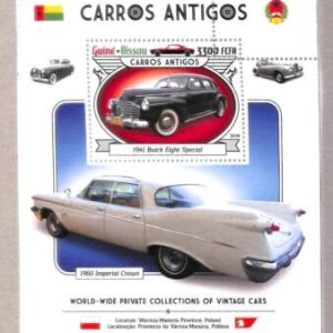 A1838 -GUINEA BISSAU, ERROR: MISSPERF, S/S -2019 Old Cars, Imperial Crown, Buick