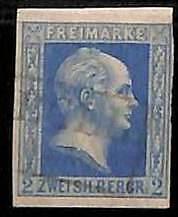 94907 5kA  - Germany PRUSSIA Prussen - STAMPS - Michel # 7b - Very Fine  USED
