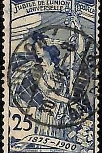 95014bC - SWITZERLAND - STAMP -   UPU  -  Zumstein # 79B Very Fine USED