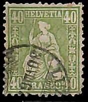 95020bD  - SWITZERLAND - STAMP -   Yvert #  39 -   USED