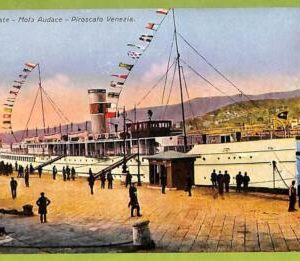 af7311 - VINTAGE POSTCARD Ansichtskarten - Trieste - SHIP Molo Audace - NAVI
