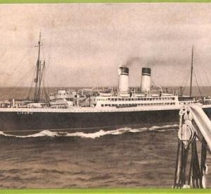 af7306 - ITALY - VINTAGE POSTCARD Ansichtskarten - 1937 -  SHIP "Liguria" NAVI