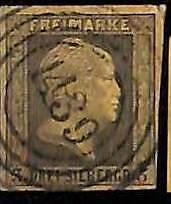 94907 5dA - Germany PRUSSIA Prussen - STAMPS - Michel #  4 - very fine USED