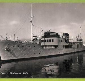 af7304 - VINTAGE POSTCARD  - MOTORSHIP "Pola" NAVI - ISOLA D'ELBA