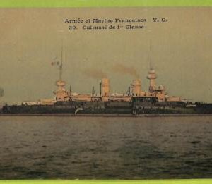 af7236 - VINTAGE POSTCARD  Ansichtskarten - French Army and Navy Y.C. Battleship