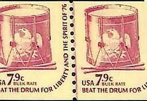 94810e - USA - STAMPS - Sc # 1615 pair DULL GUM + line -  MNH  Sheep MUSIC Eagle