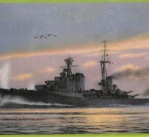 af7288 -VINTAGE POSTCARD Ansichtskarten-Royal SHIP Type Bolzano, NAVI D'ITALIA