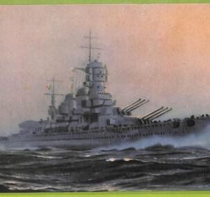 af7289 -VINTAGE POSTCARD Ansichtskarten-Royal SHIP Type Littorio, NAVI D'ITALIA