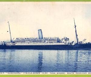 af7225 -  VINTAGE POSTCARD Ansichtskarten - SHIP R.M.S.P. "Almanzora" Navi