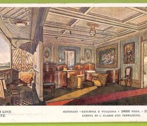 af7295 - ITALY - VINTAGE POSTCARD -  Motonavi "Saturnia e Vulcania", SHIP NAVI