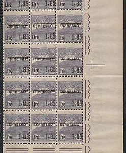 47761  - SAN MARINO  -  ESPRESSI  Sass 5 in BLOCCO ANGOLARE di 15 NUOVI **