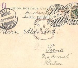 ac0145 - FINLAND - POSTAL HISTORY -  POSTCARD to Italy - 1902