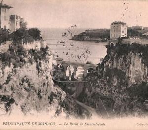 ac0211 - MONACO  - VINTAGE POSTCARD  - Le Ravin de Sainte-Dévote - 1904