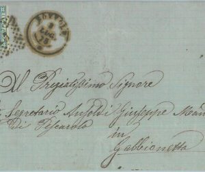 85837 - REGNO - STORIA POSTALE - Annullo NUMERALE su BUSTA: BOZZOLO Mantova 1873