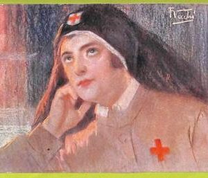 af6774   - ITALY -    VINTAGE POSTCARD  Ansichtskarten - 1916 - RED CROSS