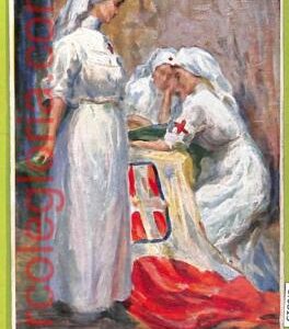 af6813 -    ITALY -   VINTAGE POSTCARD  Ansichtskarten -  RED CROSS  Illustrated