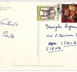 ai1916 - MACAU  - Postal History - POSTCARD  to ITALY  1979