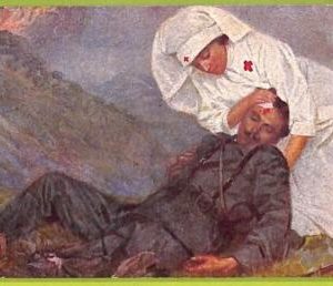 af6807 -   VINTAGE POSTCARD  Ansichtskarten - 1916, RED CROSS