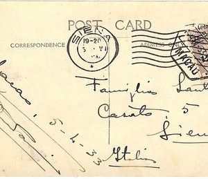ai1919 - MACAU  - Postal History - POSTCARD  to ITALY  1933