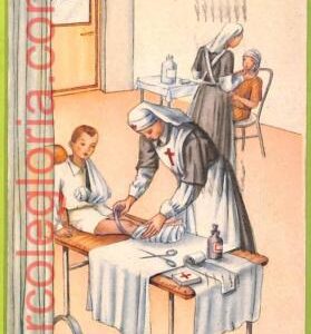af6823 - ITALY - VINTAGE POSTCARD Ansichtskarten - 1940  RED CROSS  Illustrated