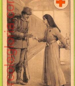 af6822 - ITALY - VINTAGE POSTCARD Ansichtskarten - 1918,  RED CROSS  Illustrated