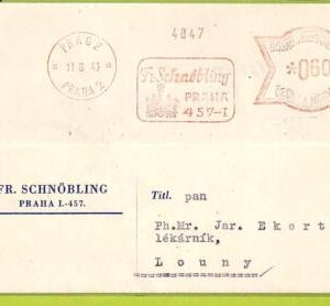 af9693 - Czechoslovakia - POSTAL HISTORY - Cover  - 1943, MEDICINE