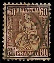 95020dB  - SWITZERLAND - STAMP -   Yvert #  40  - Very Fine  USED