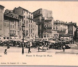 ab0522 - CARTOLINA D'EPOCA - ROMA Città : Piazza di Campo dei Fiori