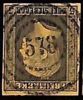 94907 5dC - Germany PRUSSIA Prussen - STAMPS - Michel #  4 - very fine USED
